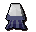 Blue elegant skirt