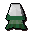 Green elegant skirt