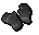 Worn-out bronze gauntlets