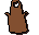 Brown apron