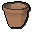 Unfired plant pot