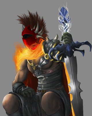 Player submitted artwork: Bandos Warrior Colored by Vaporage2020
