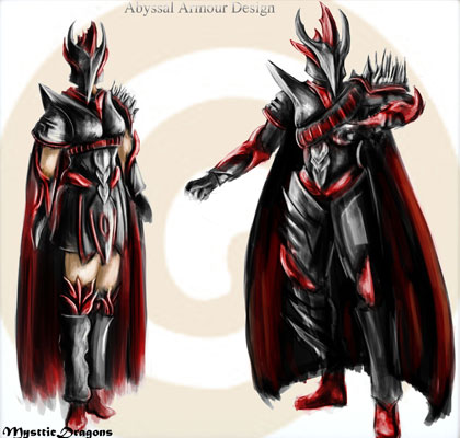 Player submitted artwork: Abyssal Armour Design by Marikdebie