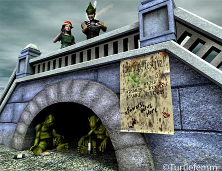 Player submitted artwork: Festival Prank by Turtlefemm