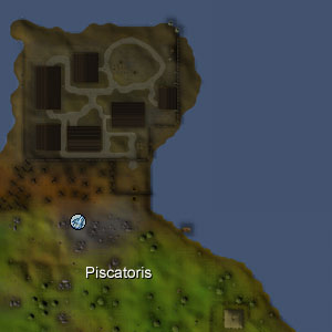 [image: Location of Summoning obelisk near the Piscatoris Fishing Colony]